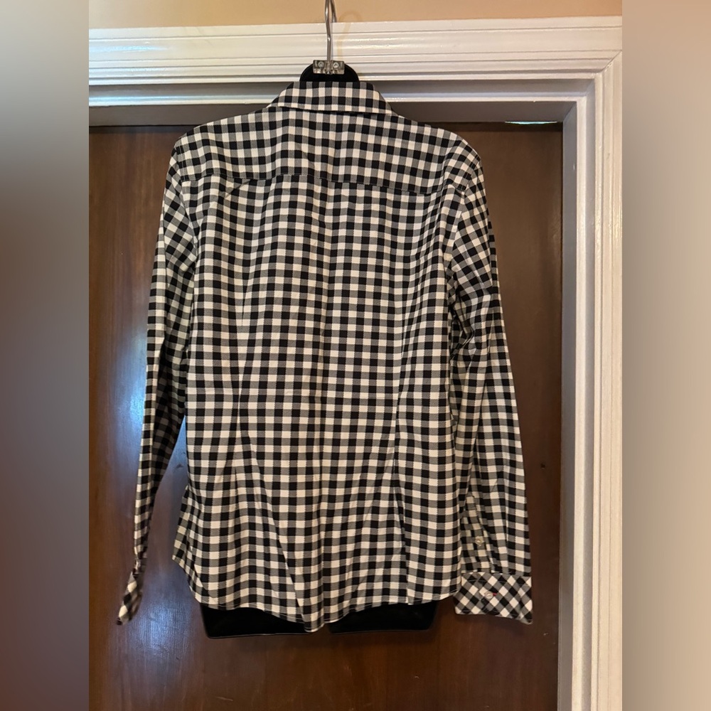 Talbots Black and White Button Down - Size 14 - Picture 2 of 4